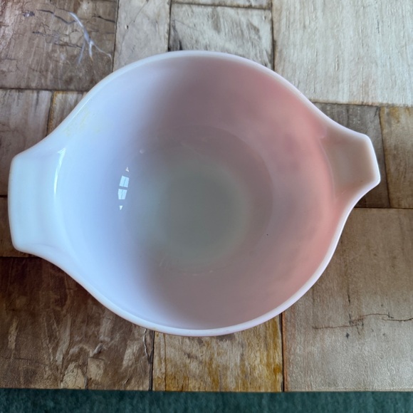 Pyrex Vintage Pink Gooseberry Cinderella 4 Bowl Mixing Set - Picture 11 of 16